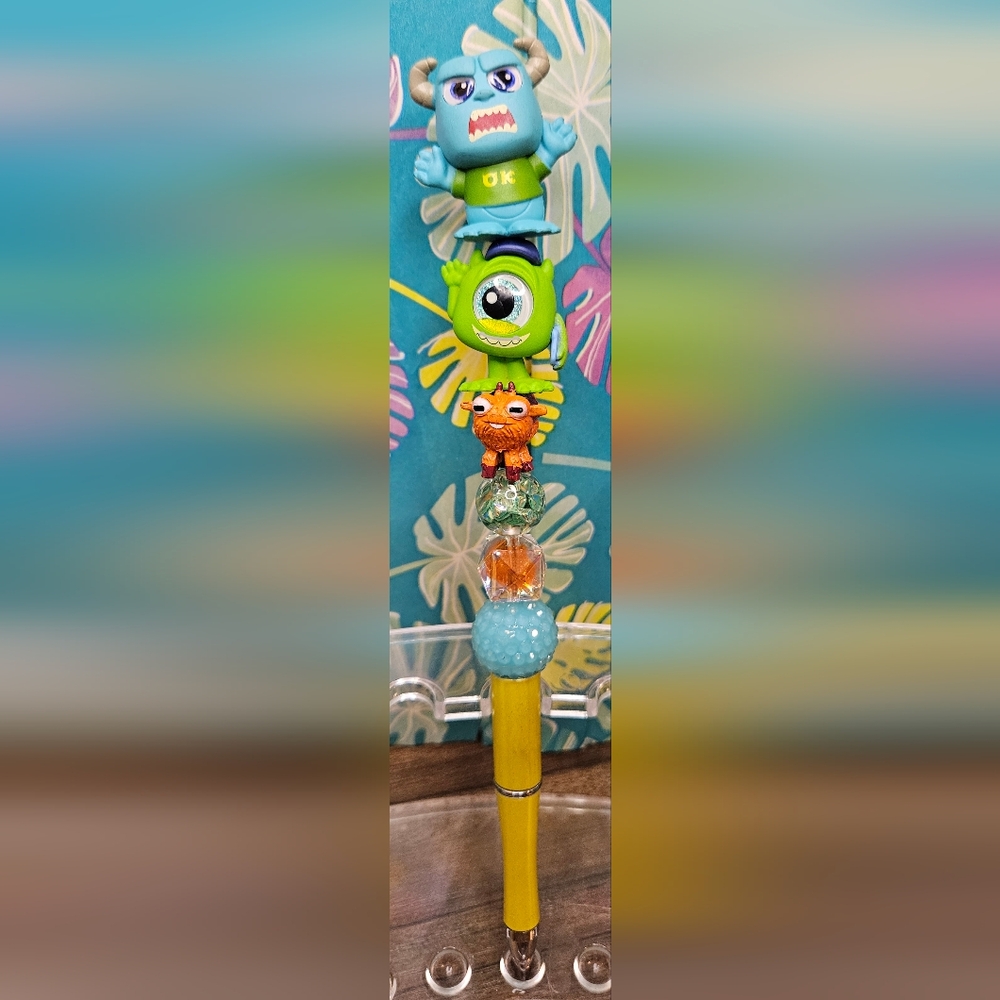 HANDMADE Beaded Pen- Monsters University